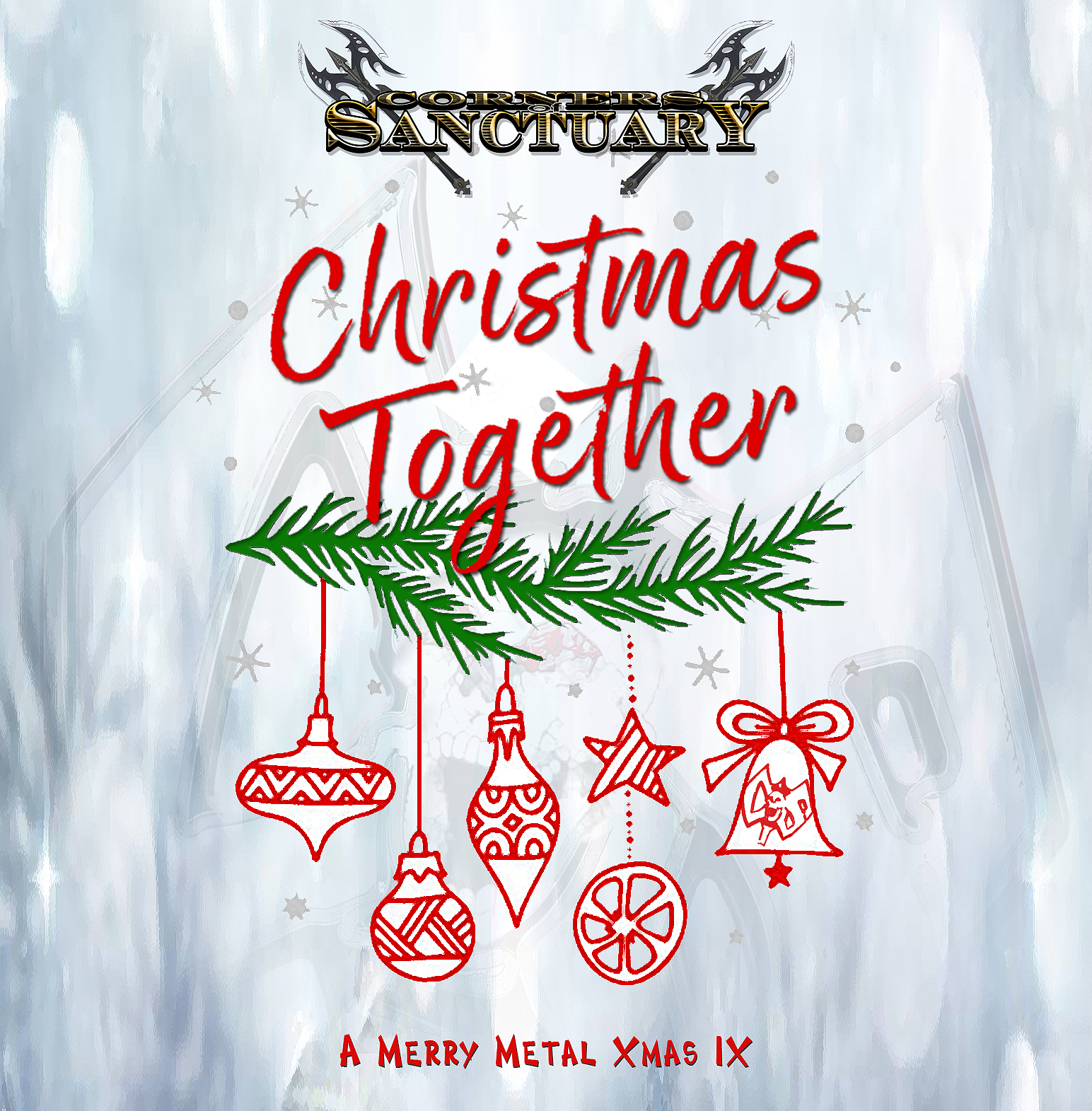 Corners of Sanctuary Christmas Together a Merry Metal Xmas IX artwork
